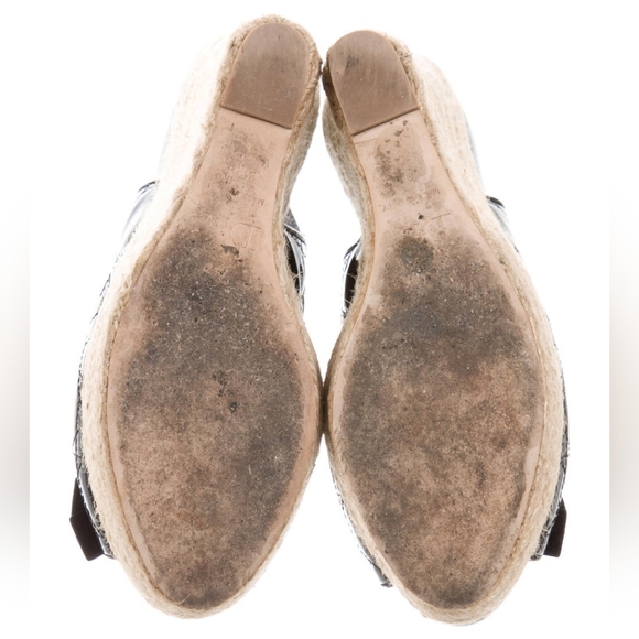 CHRISTIAN DIOR Cannage Espadrille Wedges - Picture 5 of 5